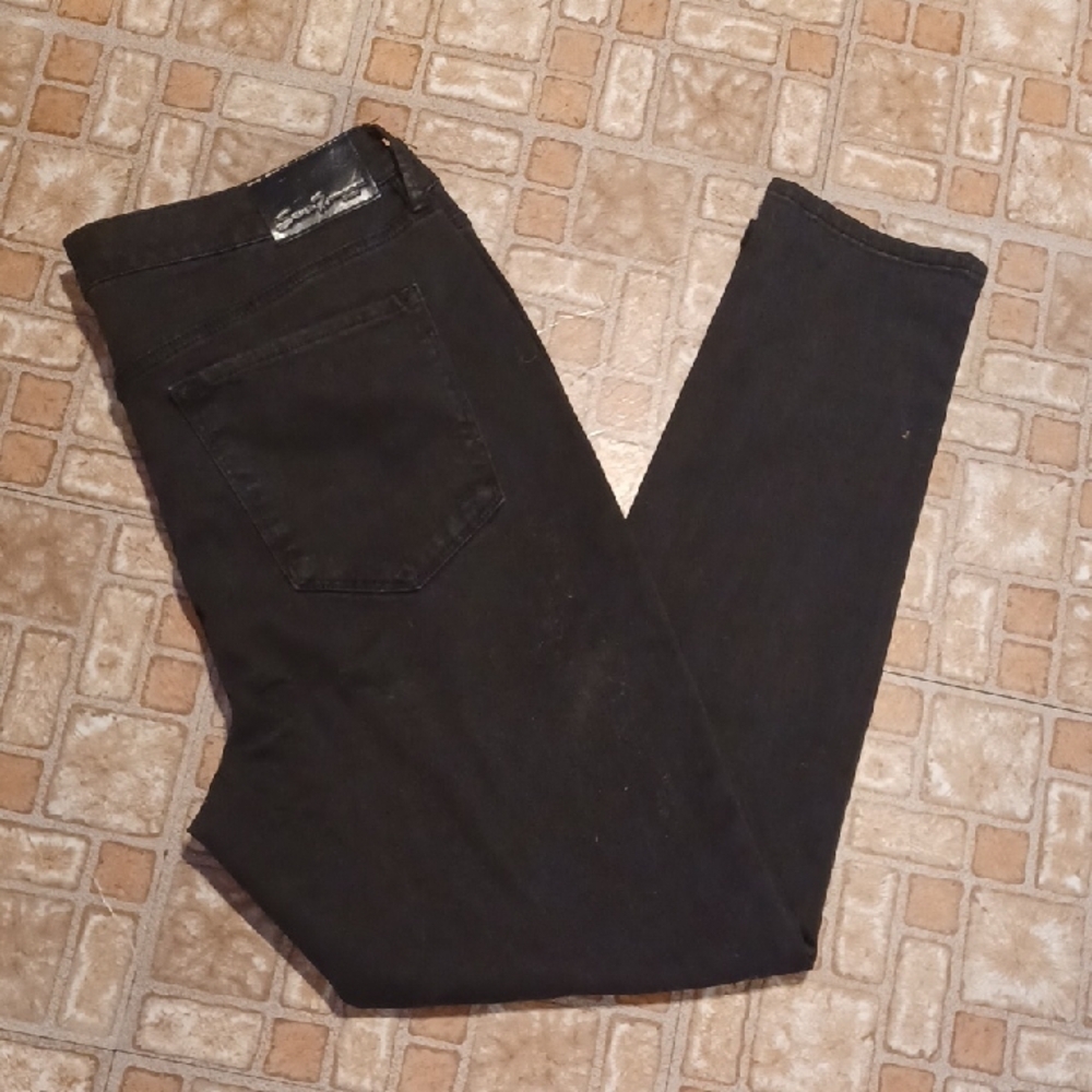Seven7 Women's Dark Black Skinny Jeans Size 14